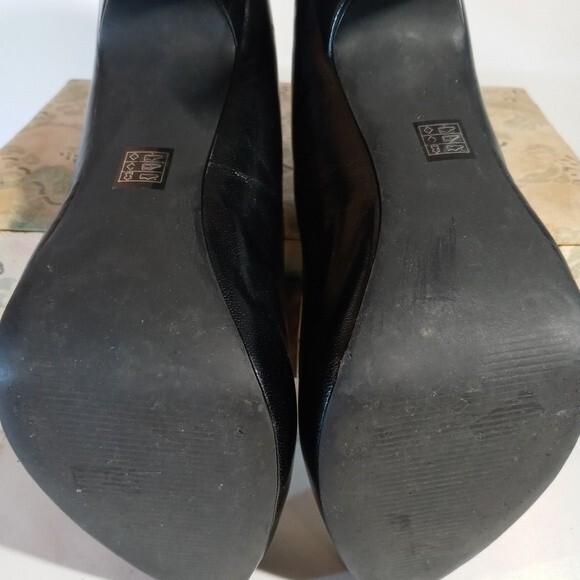 Michael Aphrodite Blk Leather Stilletto Heel sz 8 - Picture 14 of 16